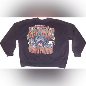 Cleveland Browns Dawg Pound Abercrombie & Fitch Oversized NFL Sweatshirt XL